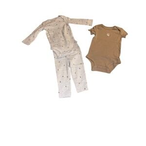 Carter's 12M 3-Piece Outfit Set: Bodysuit & Pants‎ Adorable